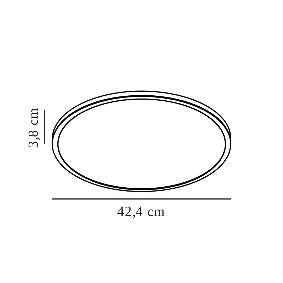 Biały okrągły plafon sufitowy Oja o prostym designie