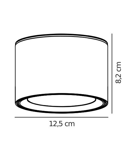Nowoczesny reflektor Landon Smart w czarnym kolorze