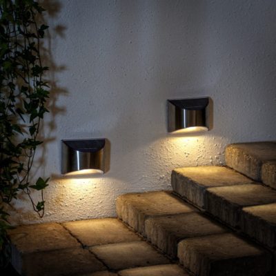 Zestaw 2x kinkiet solarny Felix z czujnikiem zmierzchu