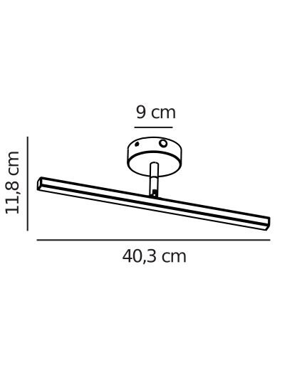 Minimalistyczna lampa ścienna Ip do łazienki