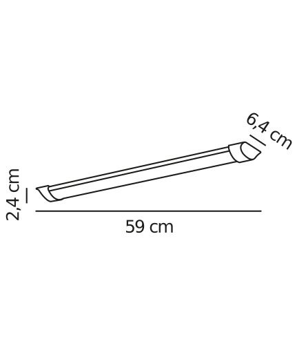 Nowoczesna listwa sufitowa Glendale w delikatnym kolorze