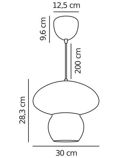 Dziecięca lampa wisząca Allie Nature w nowoczesnym stylu