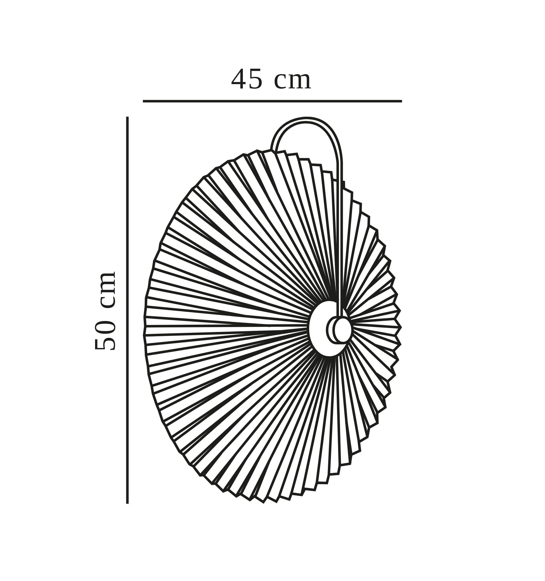 Biały kinkiet ścienny Nadia w unikatowym designie - OUTLET