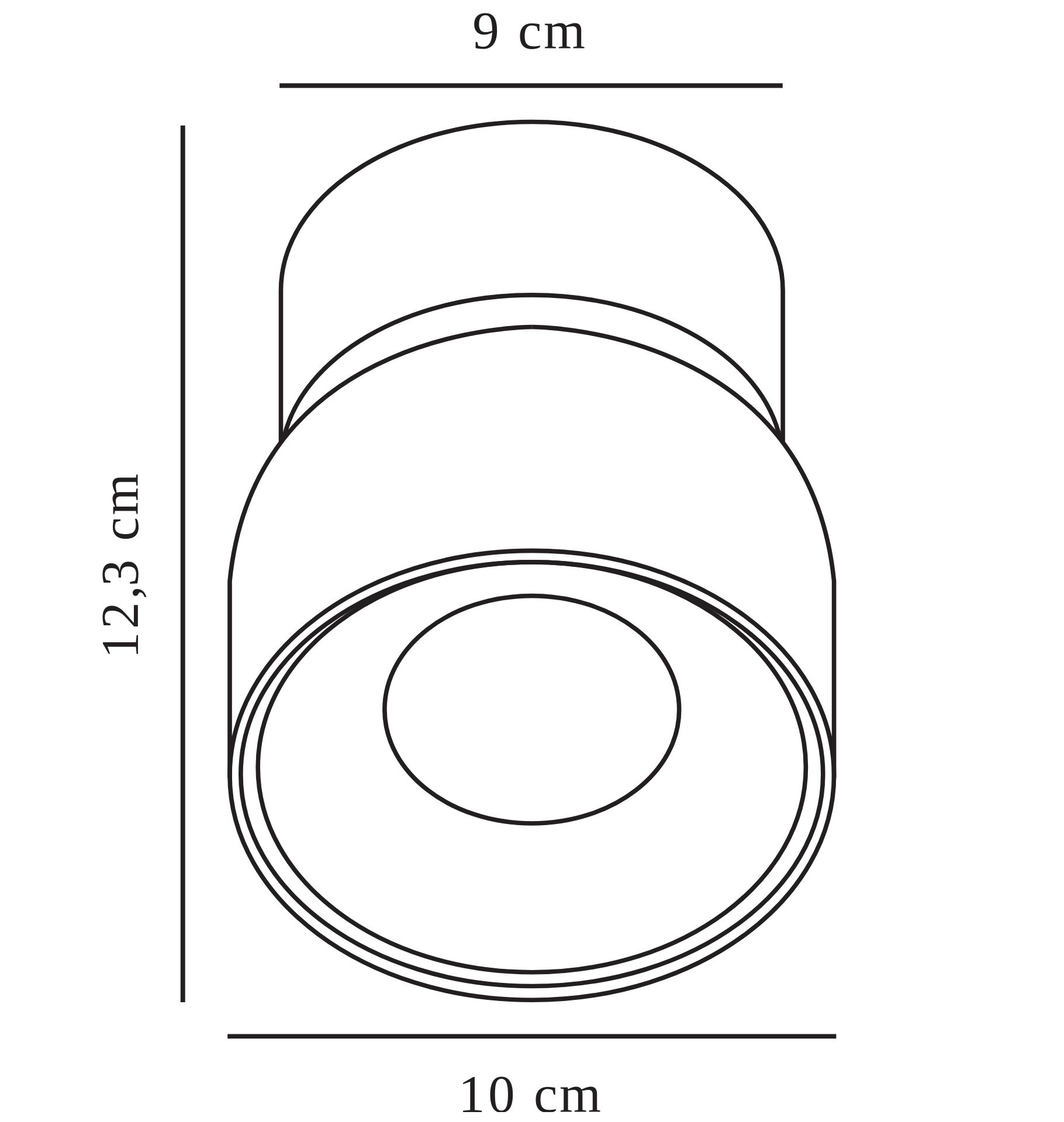 Czarny reflektor sufitowy Pitcher