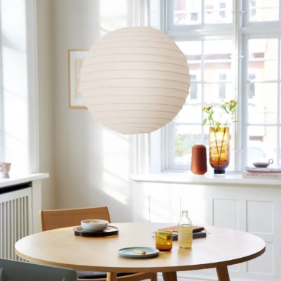 Nowoczesna lampa wisząca Riso w białym kolorze