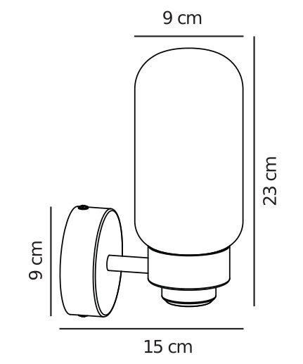 Unikatowy kinkiet ścienny Tutan do łazienki