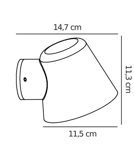 Nowoczesny kinkiet elewacyjny Aleria do ogrodu