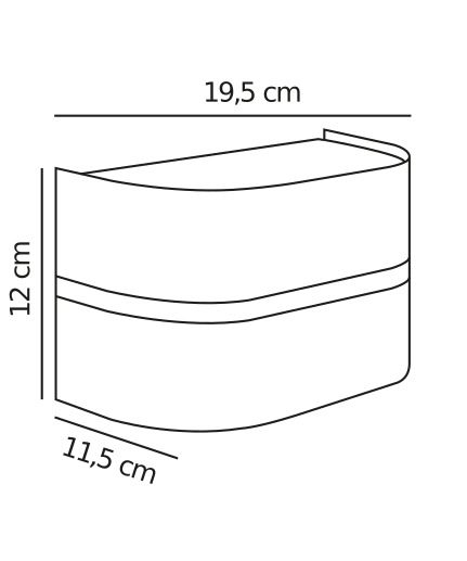 Zewnętrzny kinkiet ścienny Sibelis w brązowym kolorze