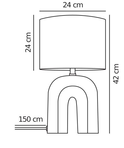 Boho lampa stołowa Haze w unikatowym designie
