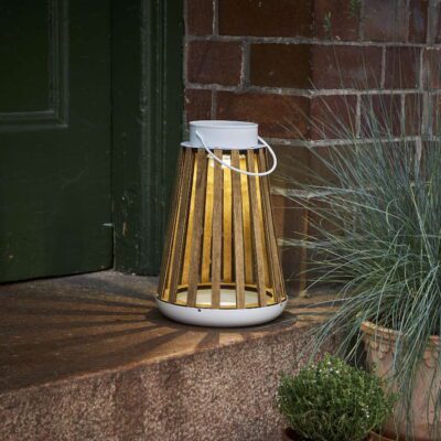 Skandynawski lampion solarny do ogrodu Catania