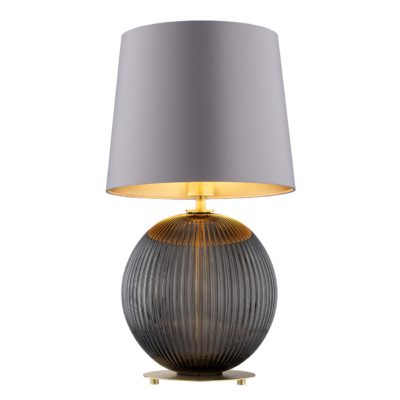 Ciemna lampka stołowa Hamilton o prostym designie