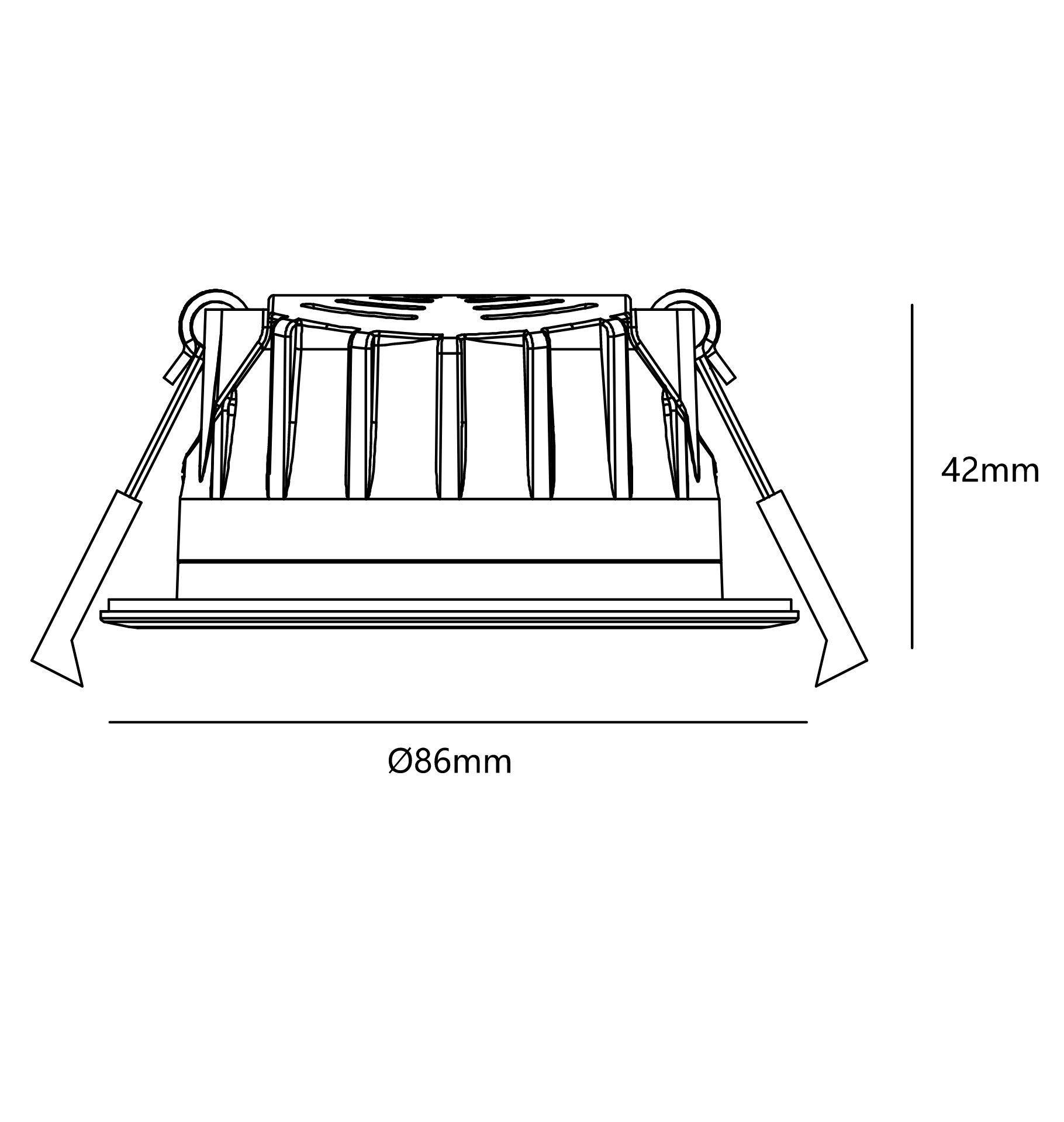 Klasyczne oczko podtynkowe Rosalee w delikatnym kolorze