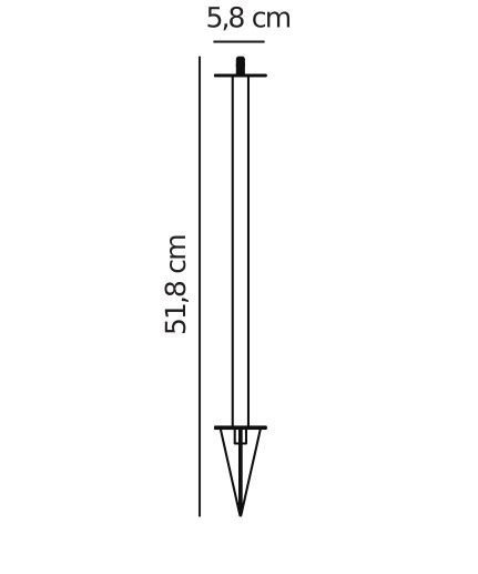 Stelaż dogruntowy Kettle To-Go w czarnym kolorze