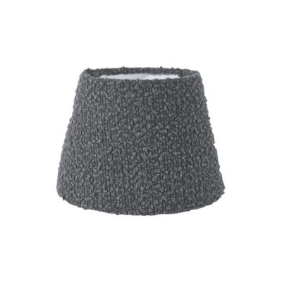 Szary abażur Hanna o nieregularnej strukturze