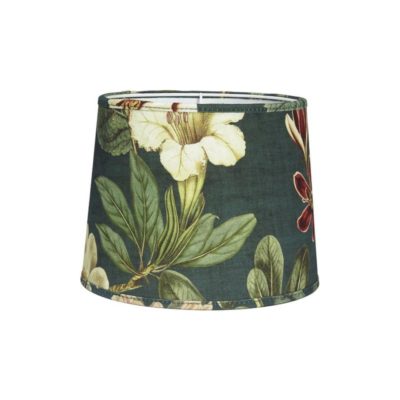 Zielony abażur Sofia Botany w motywem kwiatowym