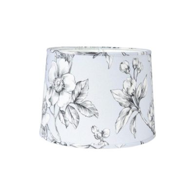 Niebieski abażur Sofia Blossom z delikatnym wzorem