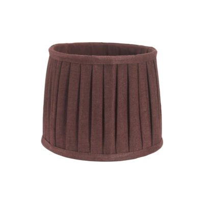 Prosty abażur Sofia Plisse w ciemnym kolorze