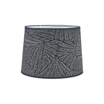 Czarny abażur Sofia Kyoto z białym wzorem