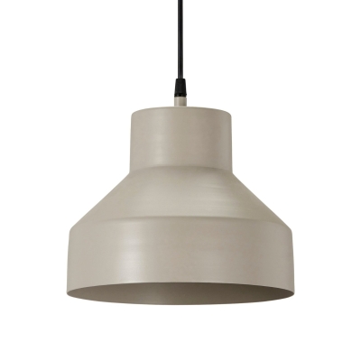 Beżowa lampa wisząca Solo - klosz kopuła