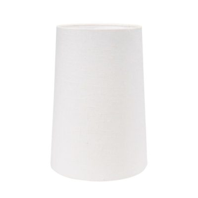 Biały abażur Annie wykonany z bawełny