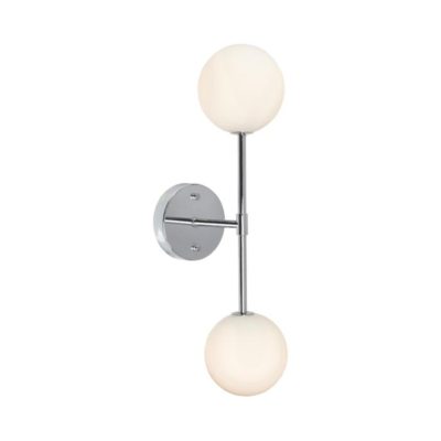 Prosta lampa ścienna Sigma 2 na srebrnym stelażu