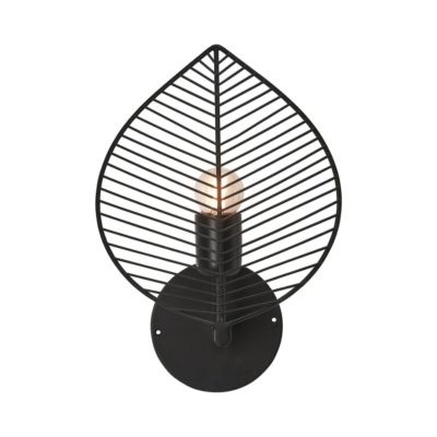 Czarny kinkiet ścienny Elm w unikatowym designie