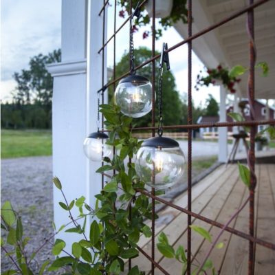 Zestaw 3x solarna lampa wisząca Elettra