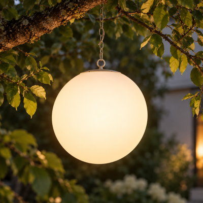 Solarna lampa wisząca Florence - kula wisząca