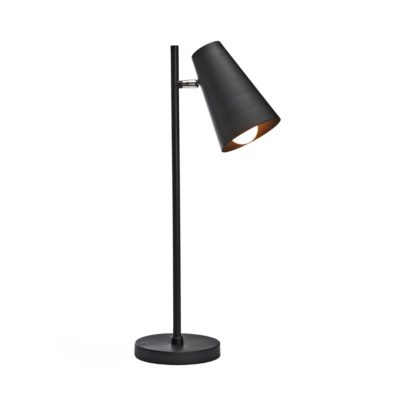 Metalowa lampa biurkowa Cornet z regulowanym kloszem