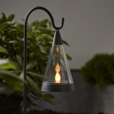 Solarny lampion ogrodowy Taytum z czujnikiem zmierzchu