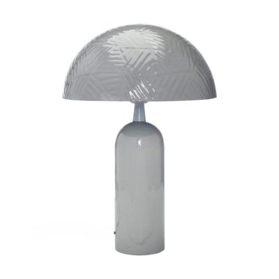 Nowoczesna lampka stołowa Carter w szarym kolorze