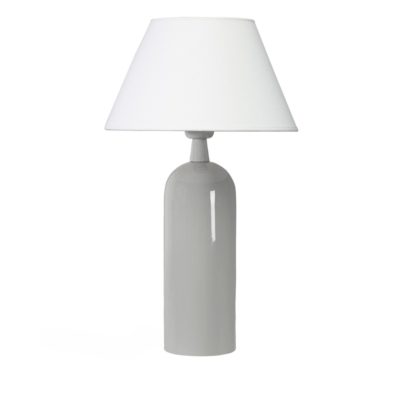 Prosta lampa stołowa Carter A White do salonu