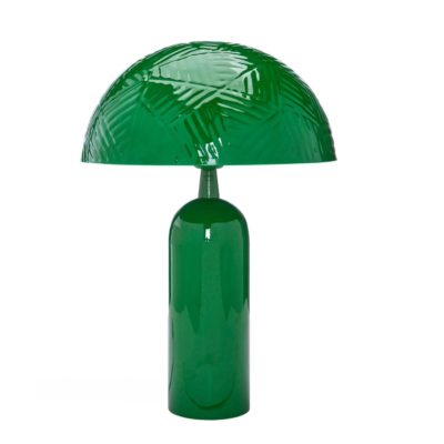 Zielona lampka stołowa Carter do sypialni