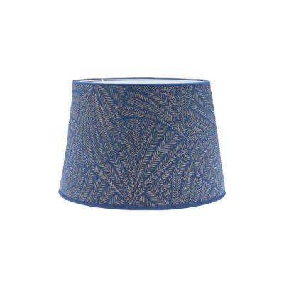 Niebieski abażur Omera Kyoto z białym wzorem