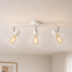 Nowoczesna lampa sufitowa Miley 3 w białym kolorze