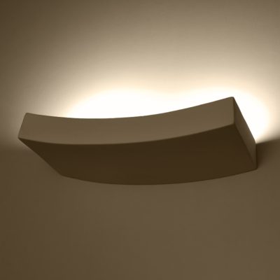 Biały kinkiet ścienny Eliza do salonu