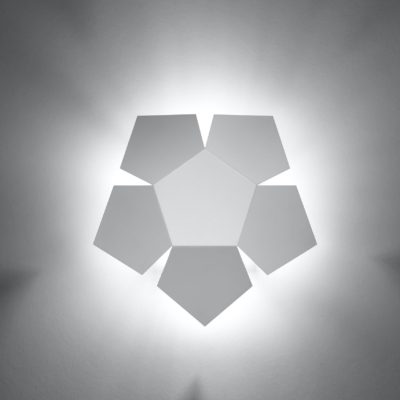 Nowoczesny kinkiet ścienny Cindy w białym kolorze