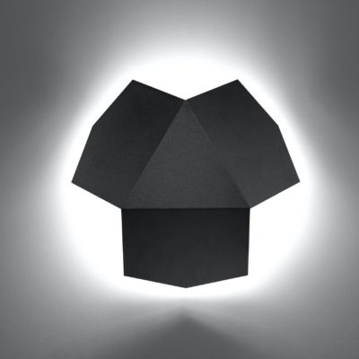 Nowoczesny kinkiet ścienny Allison w czarnym kolorze