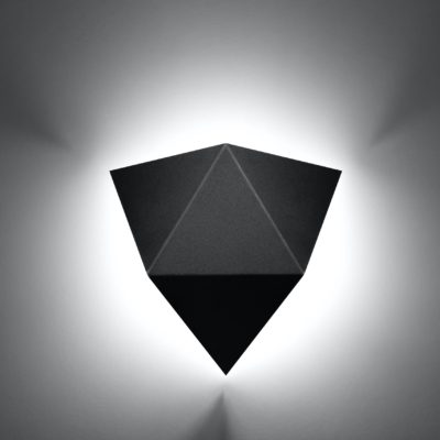 Metalowy kinkiet ścienny Sandy o matowym wykończeniu