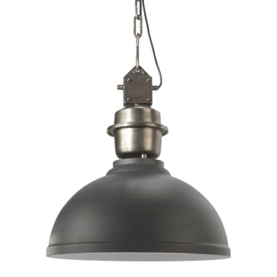 Metalowa lampa wisząca Manchester w szarym kolorze