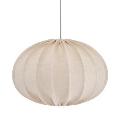 Lniana lampa wisząca Hilma Selected w jasnym kolorze