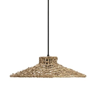 Rattanowa lampa wisząca Sari w naturalnym kolorze