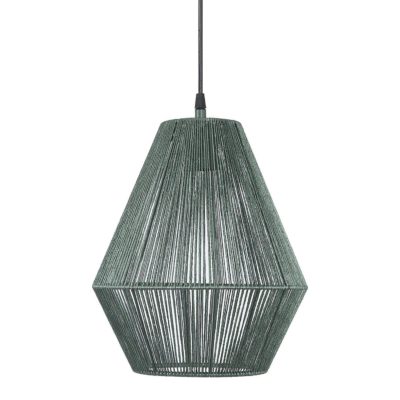 Prosta lampa wisząca Rio w szałwiowym kolorze