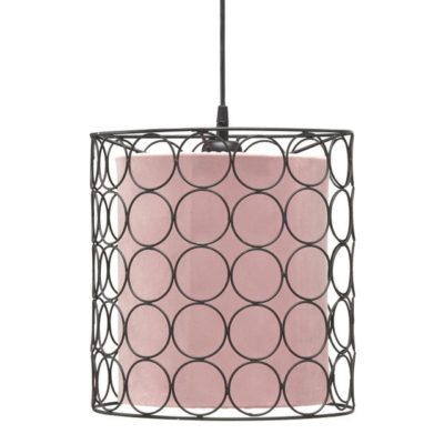 Nowoczesna lampa wisząca Ring na czarnym stelażu