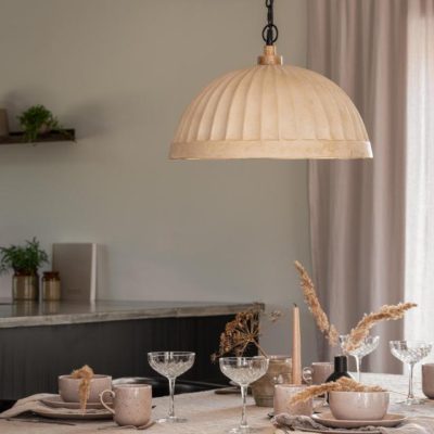 Beżowa lampa wisząca Haley do kuchni