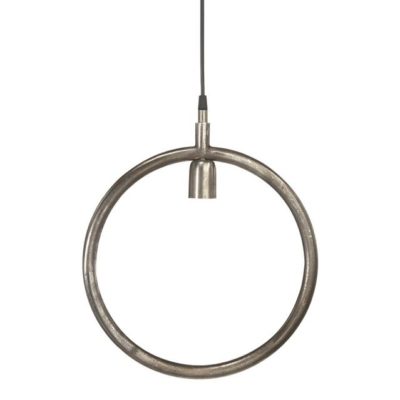 Nowoczesna lampa wisząca Circle w srebrnym kolorze