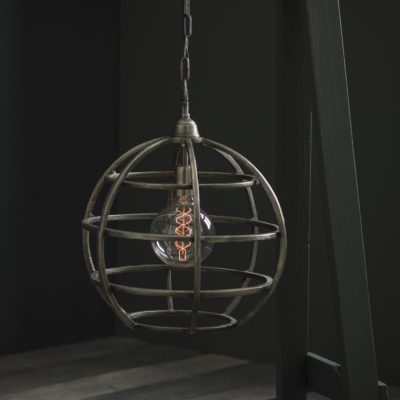 Metalowa lampa wisząca Bristol w postarzanym kolorze