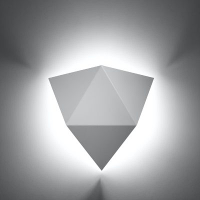 Metalowy kinkiet ścienny Sandy w jasnym kolorze