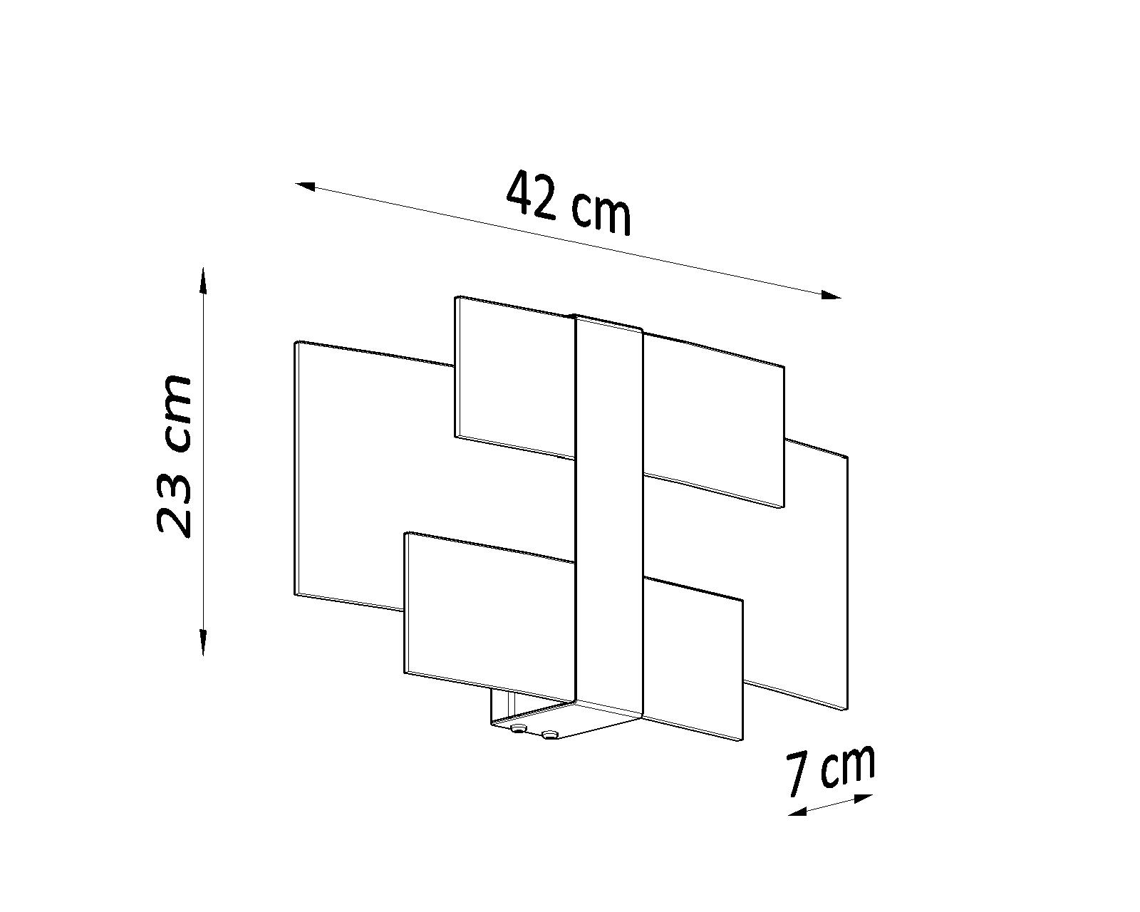 Nowoczesny kinkiet ścienny Denmark w klasycznym kolorze