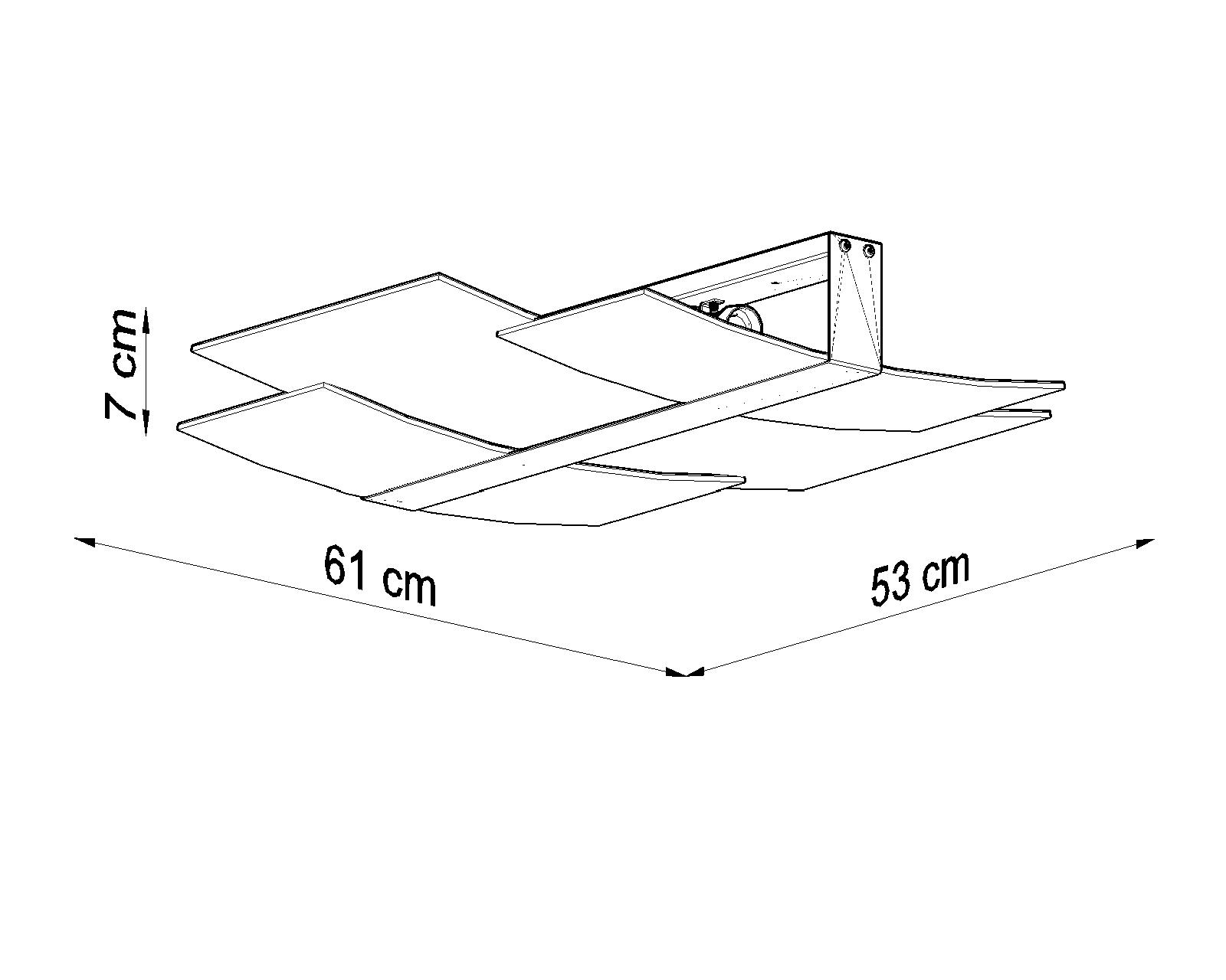 Biały plafon sufitowy Denmark w nowoczesnym designie